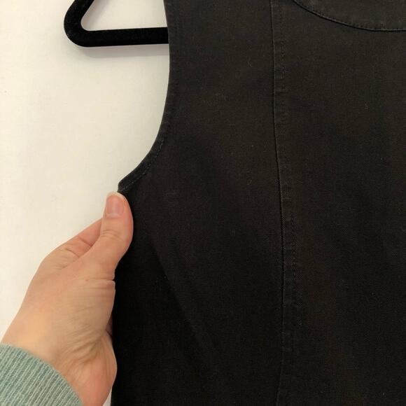 Theory Black Sleeveless Sheath Dress Womens 2 Mini Classic Preppy Office - Picture 7 of 10